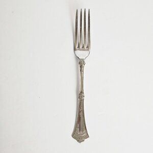 Antique Rogers & Bro. A1 “Crown” Pattern Dinner Fork – 1885, 7.5” Silverplate